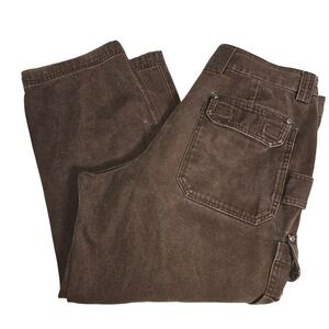 Duluth Trading Men's Brown Cargo Workwear pants Short 38x28